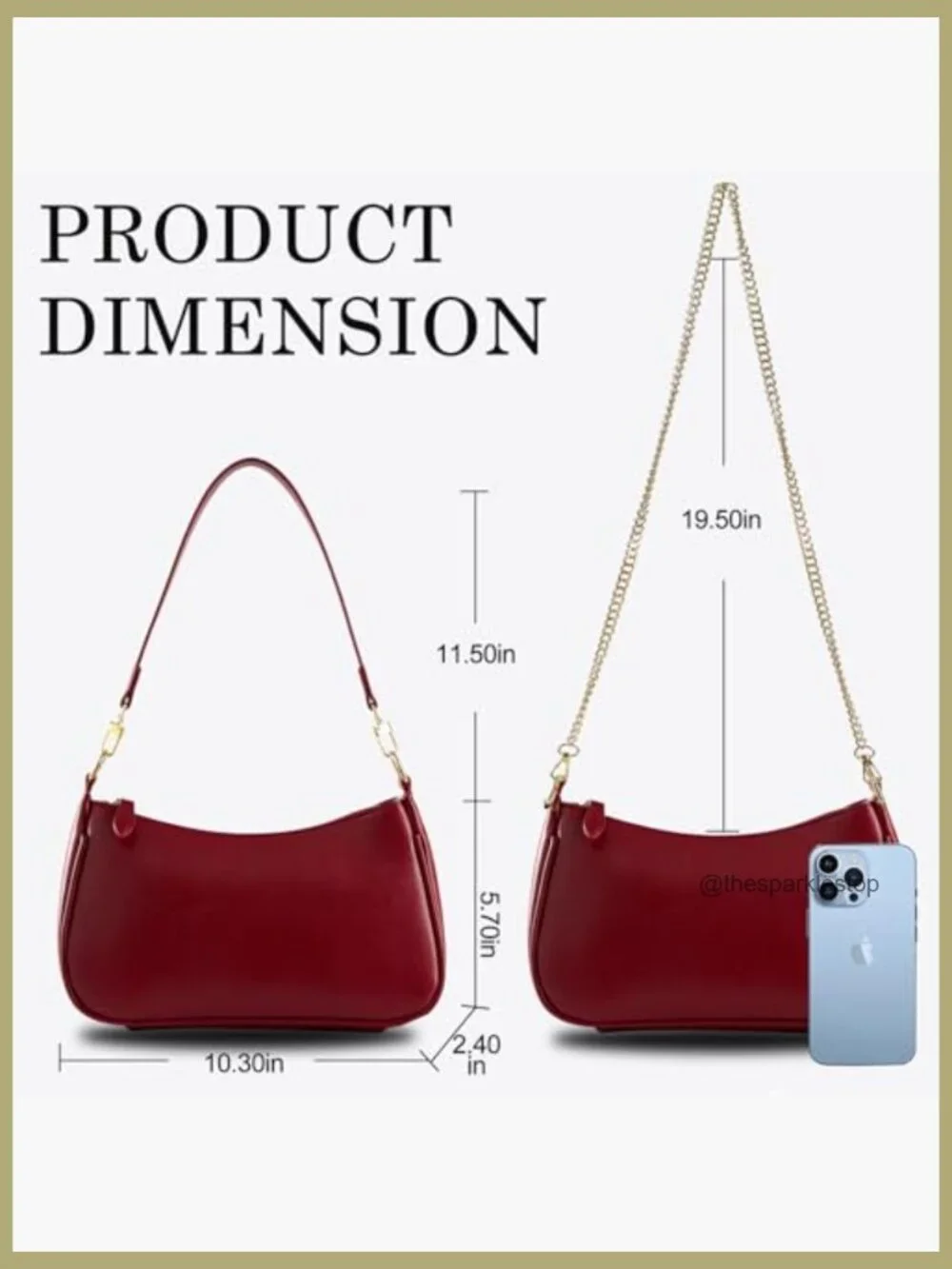 Vegan Leather Crescent Shoulder Bag Crossbody Purse Hobo Handbag